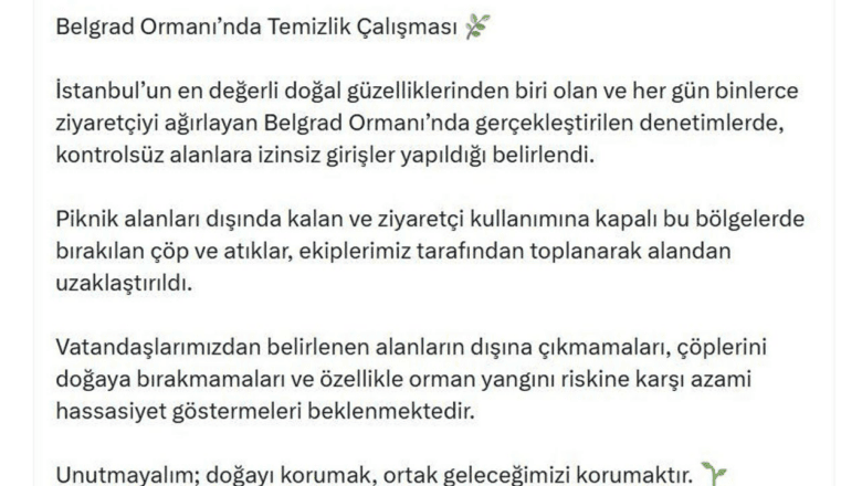 Belgrad Ormanı Çöp Seferberliği